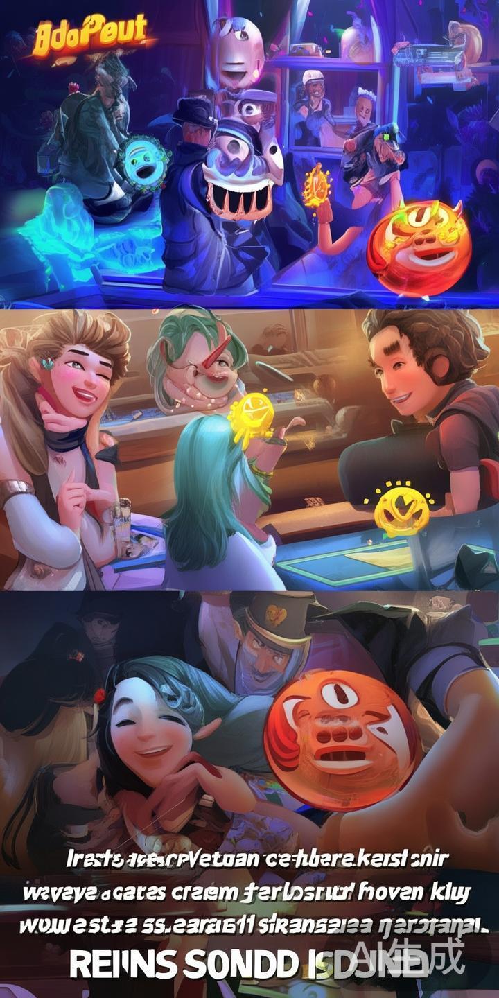 新游中引入了丰富的互动元素，比如实时语音、表情包以